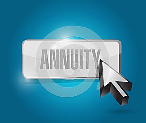 Annuity button and cursor illustration design