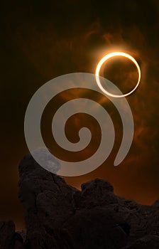 Annular Eclipse Fire Sky photo