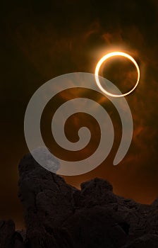 Annular Eclipse Fire Sky