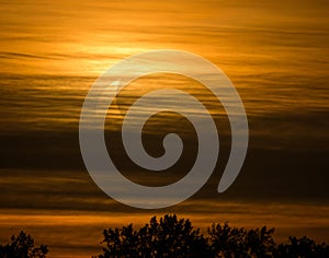 Annular eclipse over Montreal sky
