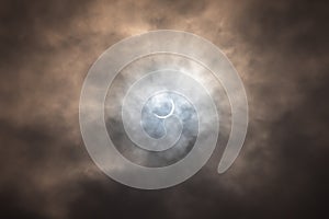 Annular solar eclipse viewed from Delhi