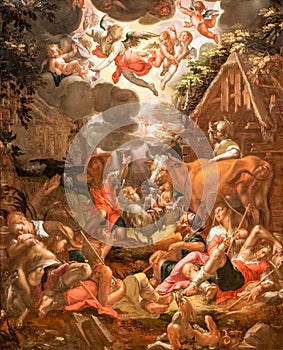 The Annunciation to the Shepherds, painting by Joachim Wtewael
