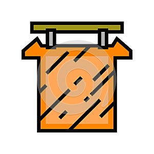 anodes copper cast color icon vector illustration photo