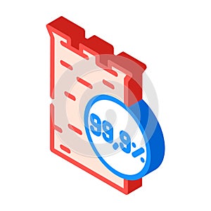 anodes copper cast isometric icon vector illustration