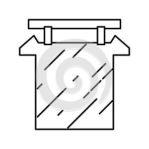 anodes copper cast line icon vector illustration photo