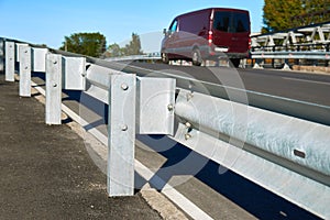 Anodized safety steel barrier