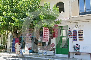 Anogia village at Crete island in Greece