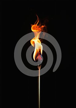 Anomalous Ignition: A Dynamic Closeup of a Confidently Lit Match