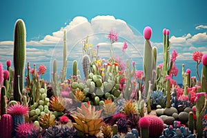 Anomalous Surreal cactus. Generate Ai