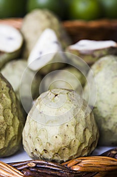 Anona da Madeira fruit on the market photo