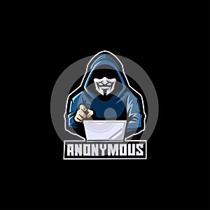 anonim hacker thief computer digital anonymous
