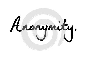 Anonymity