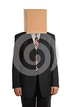 Anonymous Box man standing photo