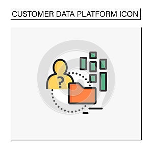 Anonymous data color icon