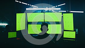 Anonymous hacker using computers for criminal activities