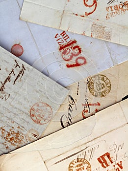 Anonymous handwritten real old letters from Spain