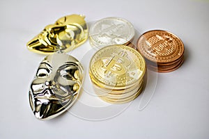 Anonymous mask and bitcoins