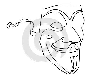 Anonymous mask symbol anarchic digital world mind. Attribute subculture, the idea of anonymity and freedom on the Internet.