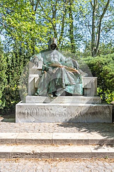 Anonymous Statue near Vajdahunyad castle in Budapest, Hungary