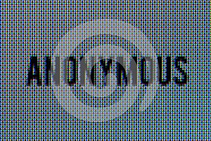 Anonymous text super macro in OLED screen