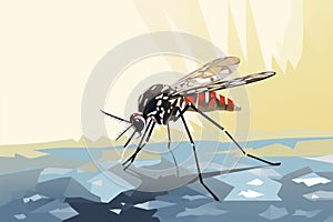 Anopheles sp. is a species of mosquito in the order Diptera