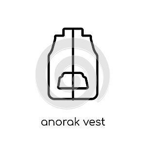 Anorak Vest icon from Winter collection.