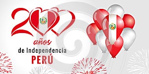 200 anos de Independencia Peru, poster photo