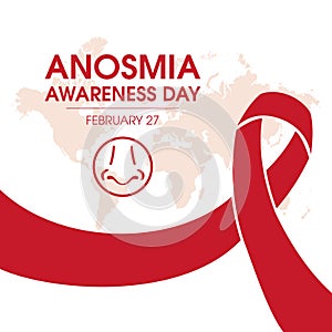 Anosmia Awareness Day vector photo