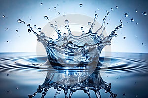 Isolated water splashing