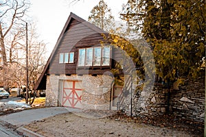 Another fine example of an Earl Young Mushroom House in Charlevoix Michigan