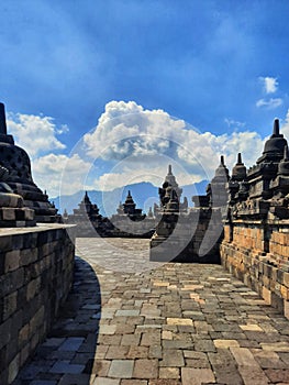 Another point of view at Borobudur Temple, Indonesia