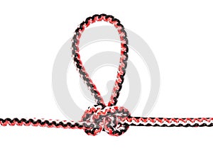 Another side alpine butterfly knot harness loop