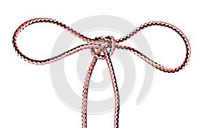 Another side of handcuff knot tied on rope