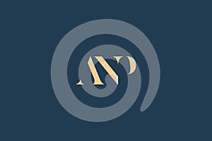 ANP abstract letter logo design