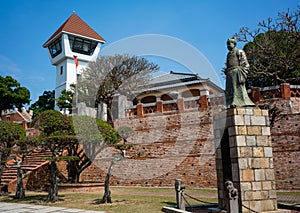 Anping fort view a former Dutch stronghold statue of Koxinga in