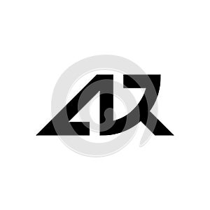ANR or AR Letter Logo Design with Typography, abstract, Modern and Creative
