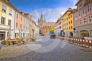 Ansbach. Old town of Ansbach picturesque square view