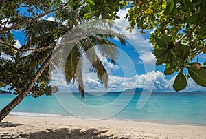 Anse Beau Vallon tropical beach, Mahe island, Seychelles photo