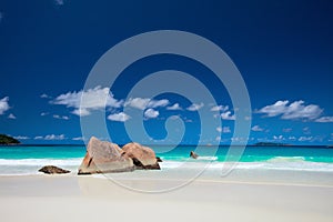 Anse Lazio beach in Seychelles photo