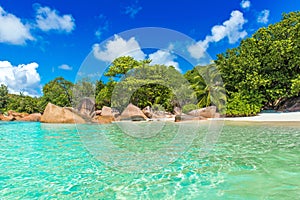 Anse Lazio - Paradise beach in Seychelles, island Praslin