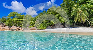 Anse Lazio - Paradise beach in Seychelles, island Praslin