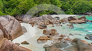 Anse Lazio - Paradise beach in Seychelles, island Praslin