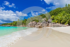 Anse Lazio - Paradise beach in Seychelles, island Praslin