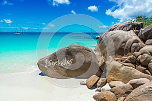 Anse Lazio - Paradise beach in Seychelles, island Praslin