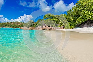 Anse Lazio - Paradise beach in Seychelles, island Praslin