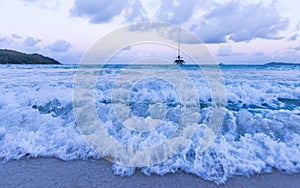 Anse Lazio sunrise moment on Praslin, Seychelles.