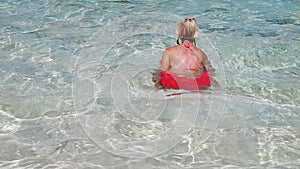 Anse Marron beach swimming pool