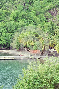 Anse noire beach, Martinique, France.