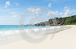 Anse Petite beach in Seychelles