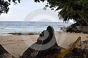 Anse Soleil beach, in Mahe island, Seychelles